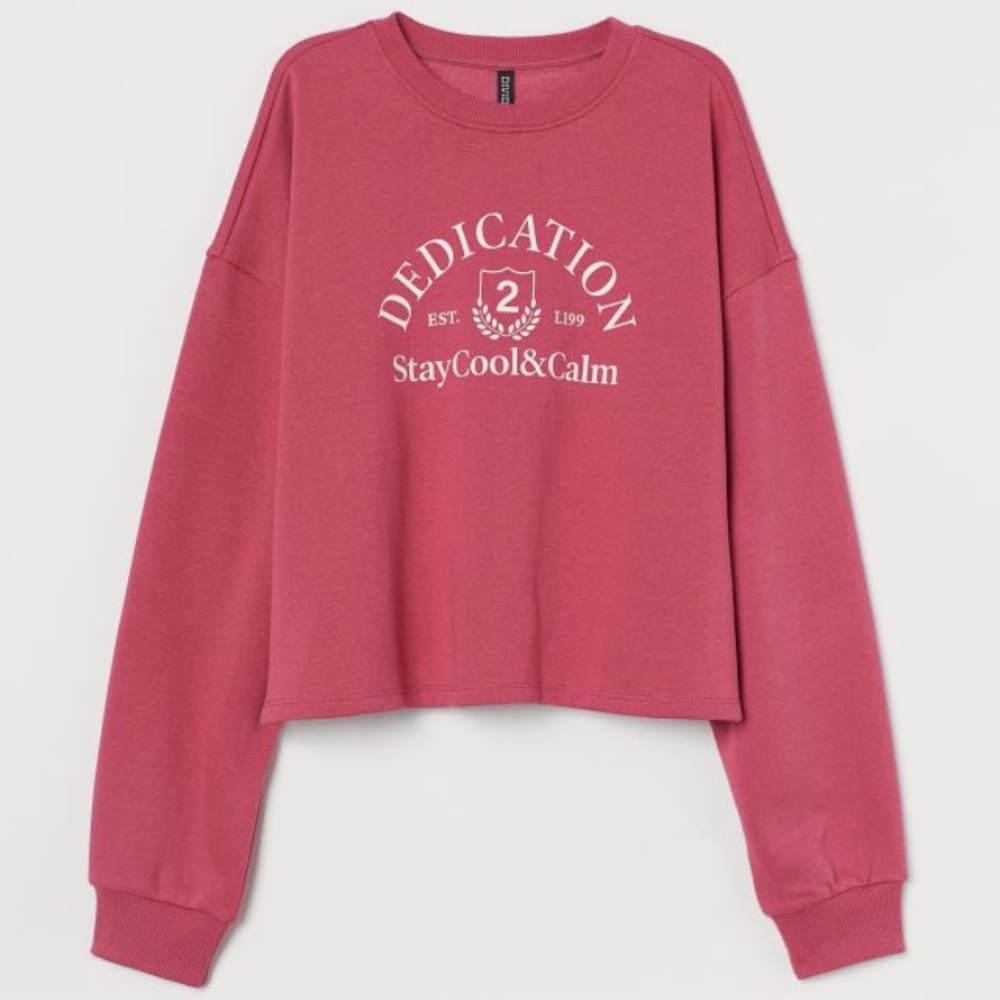 Hm cotton blend sweatshirt